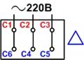 Схема подключения трехфазного двигателя на 220